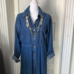 Eddie Bauer denim dress M